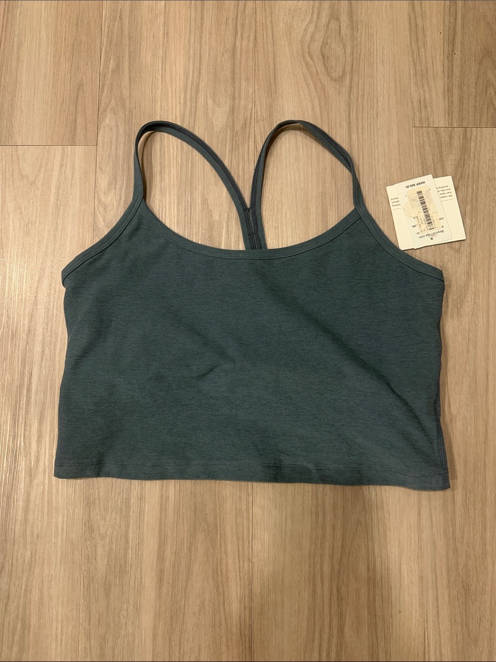Beyond Yoga Teal Strappy Sports Bra Top